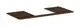 Hansgrohe-HG-Xelu-Q-Konsole-1180-550-mit-Ausschnitt-mittig-fuer-Aufsatzwaschtisch-geschliffen-500-480-Nussbaum-Dunkel-54096630 gallery number 1